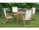 Square table and 4 position chairs